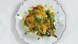 Keto Friendly Cheesy Asparagus Casserole