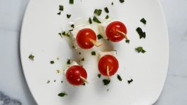 Keto Marinated Feta Skewers