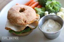 Turkey Sandwich with Psyllium Husk Bagel