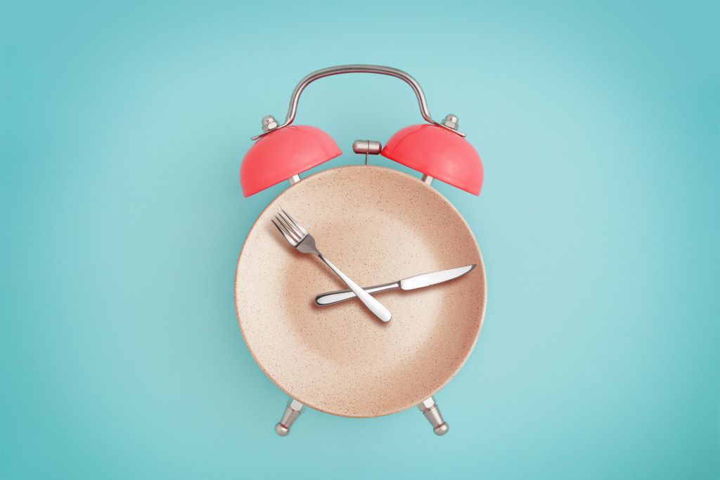 Fasting dinner plate alarm clock