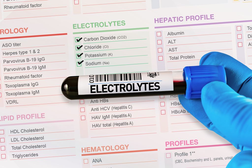 Electrolyte blood sample