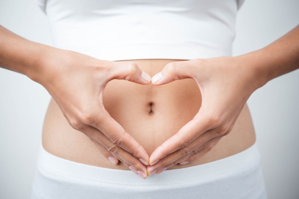 Woman’s hands in a heart shape 