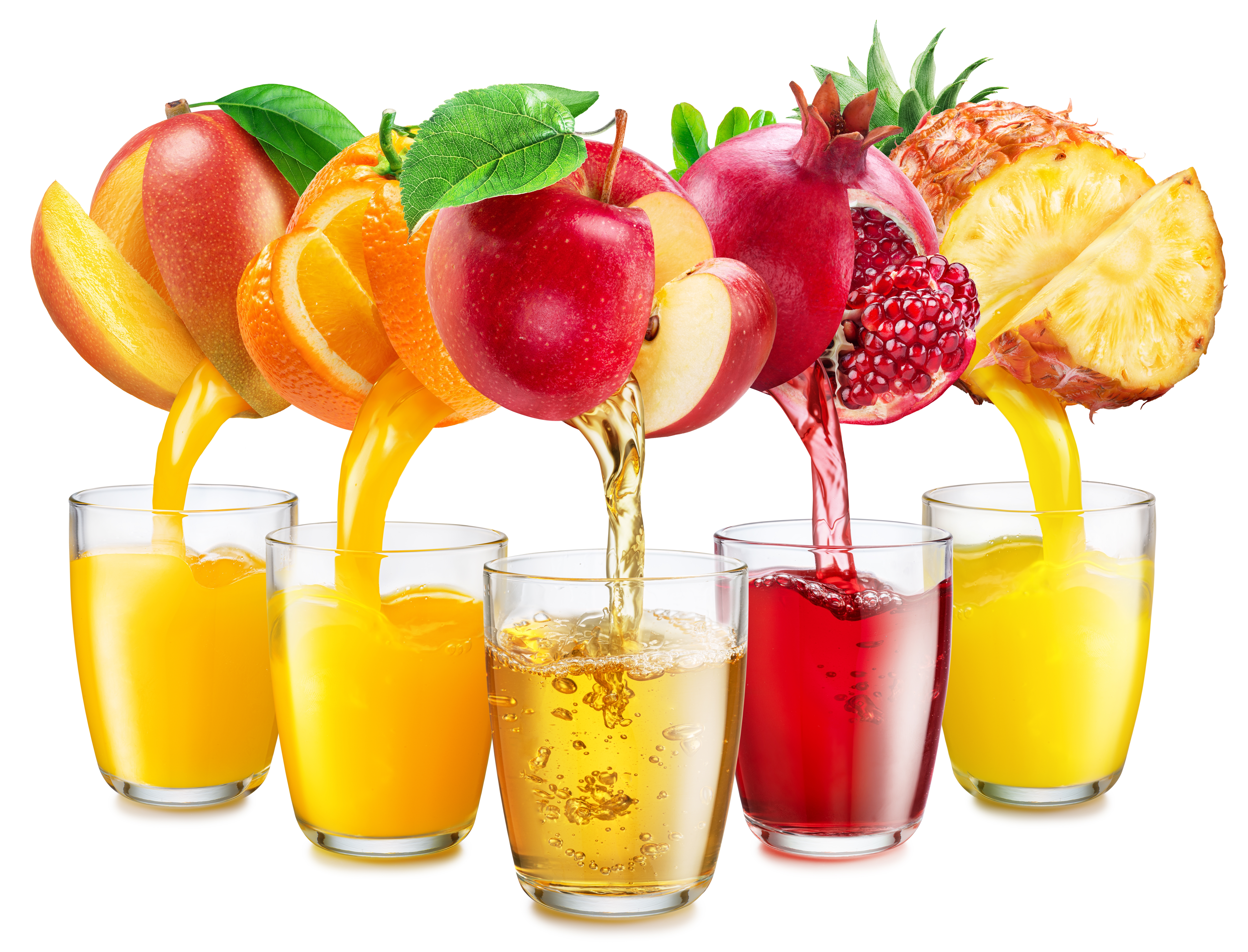 Fruit pouring out juice