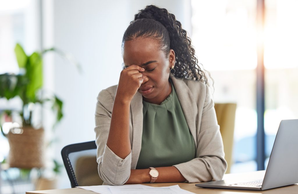 Exhausted woman 