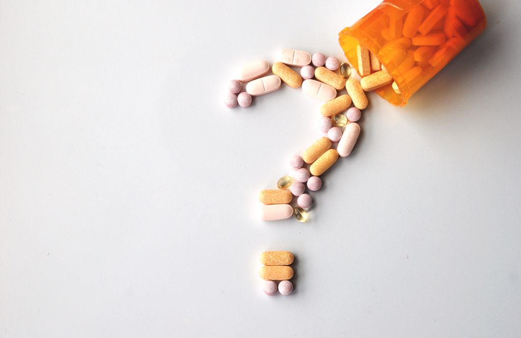 Supplements forming question mark