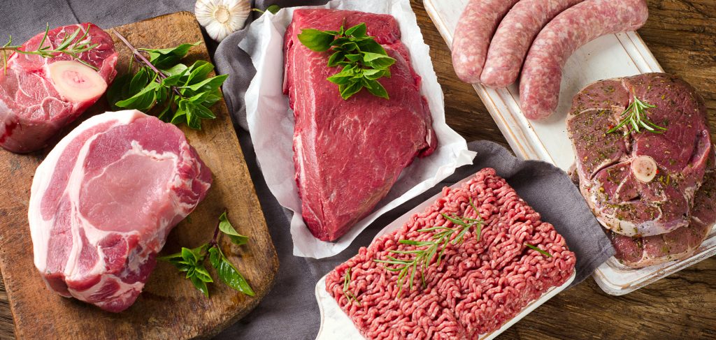Different types of meat