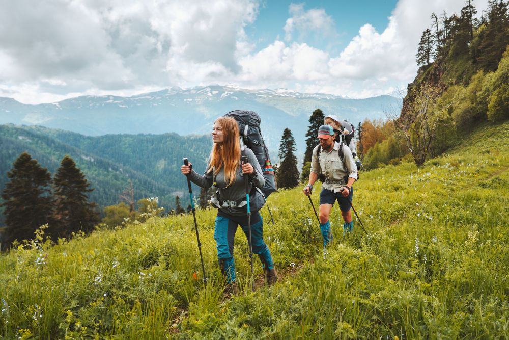 People hiking