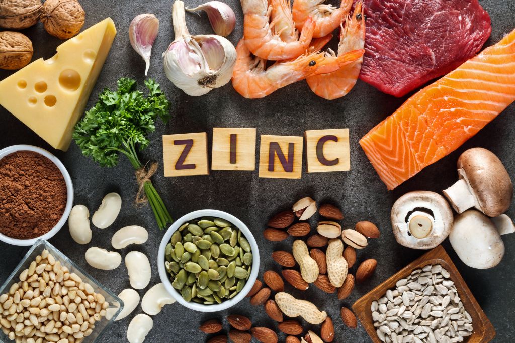 Platter of zinc-rich food
