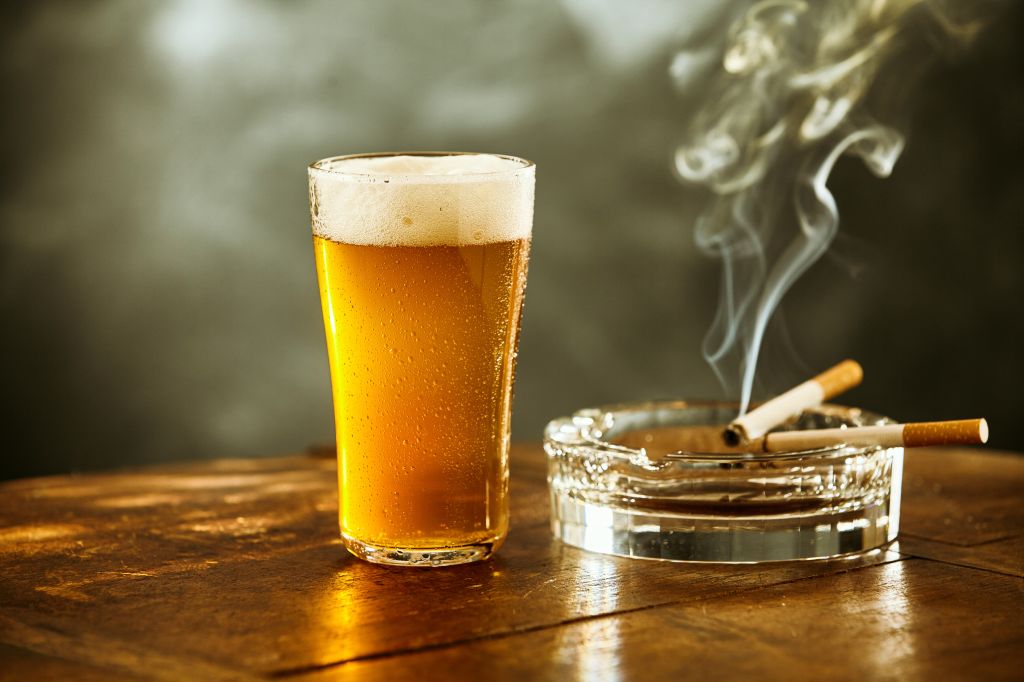 Beer and cigarettes 