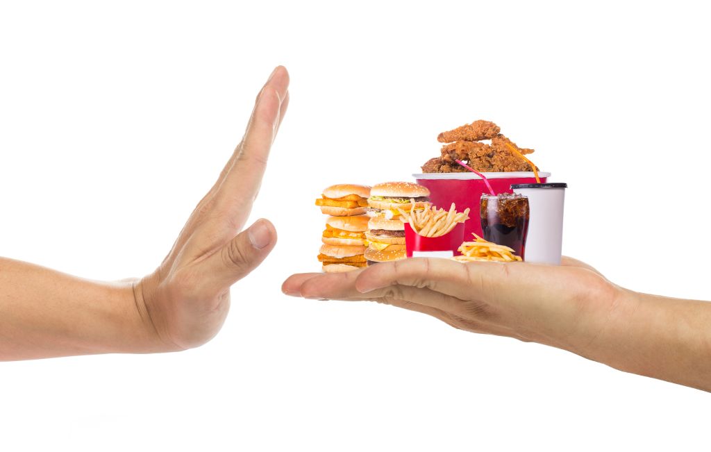Refusing junk food  