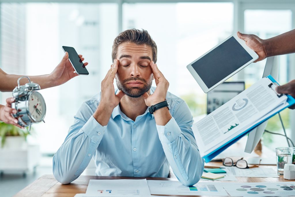 Stressed man 