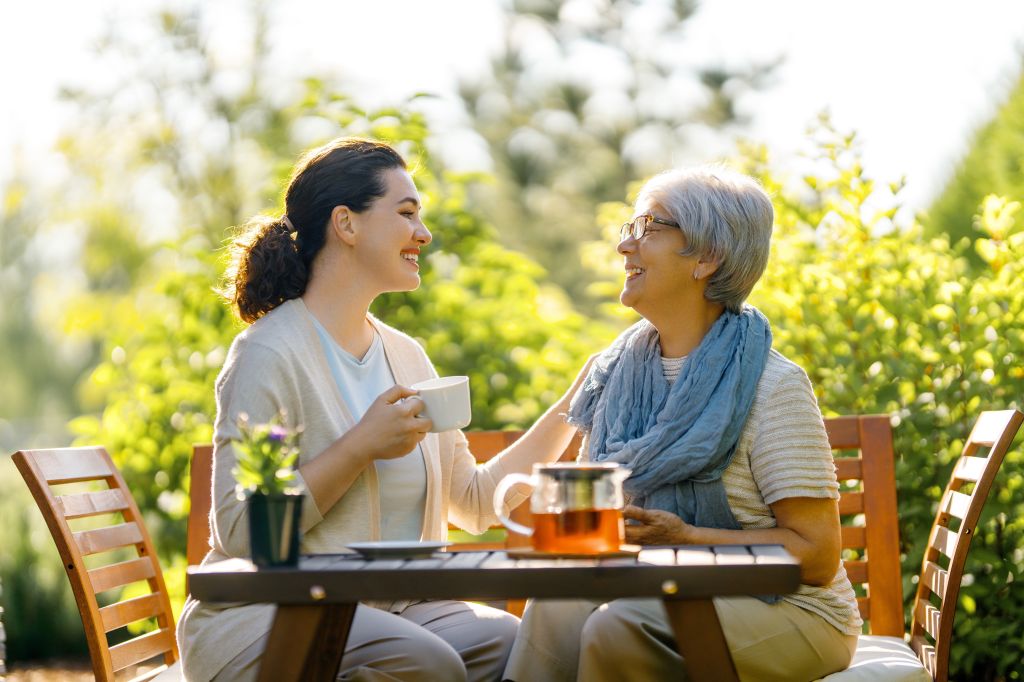 Women drinking tea 