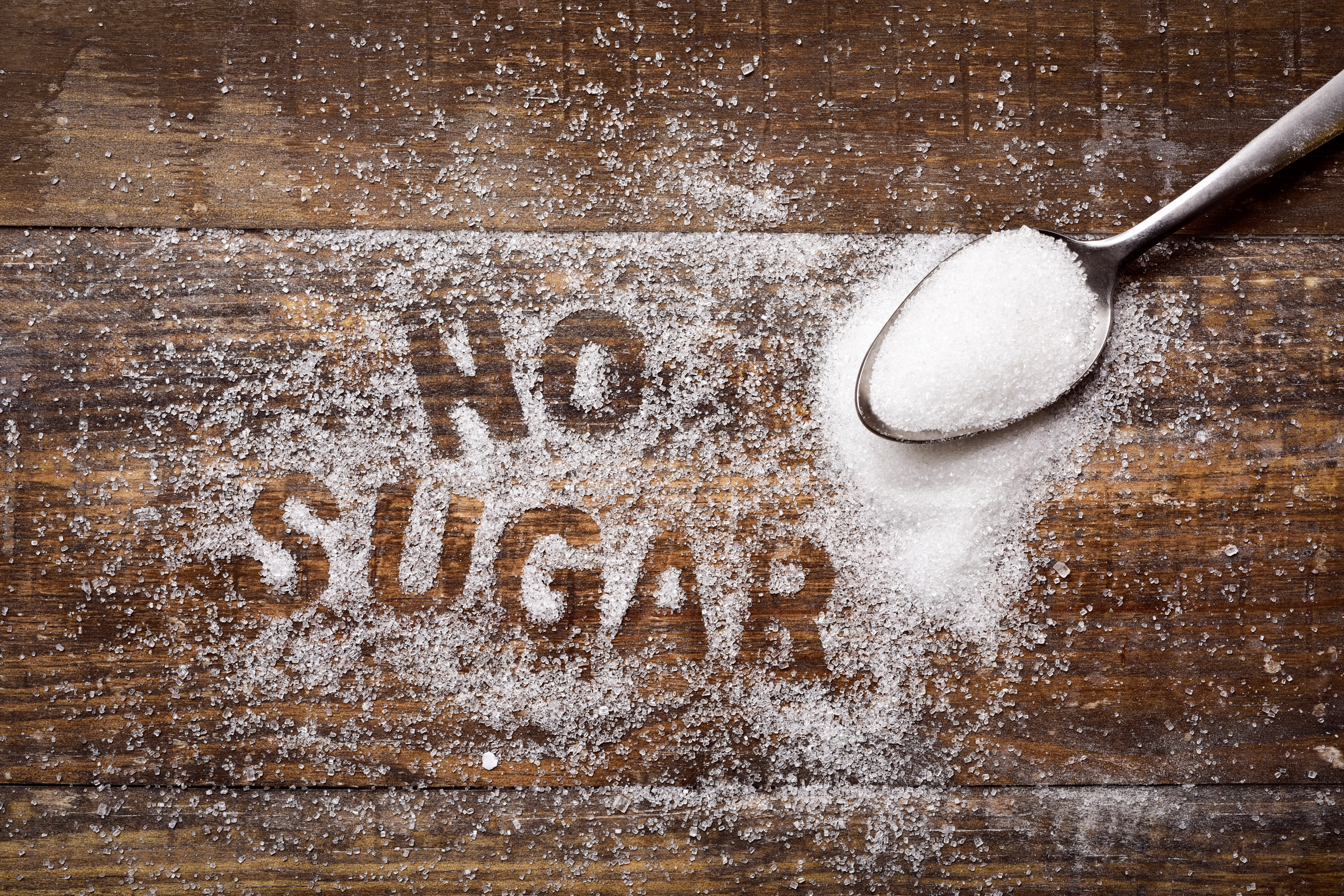 Sugar-free written in sugar