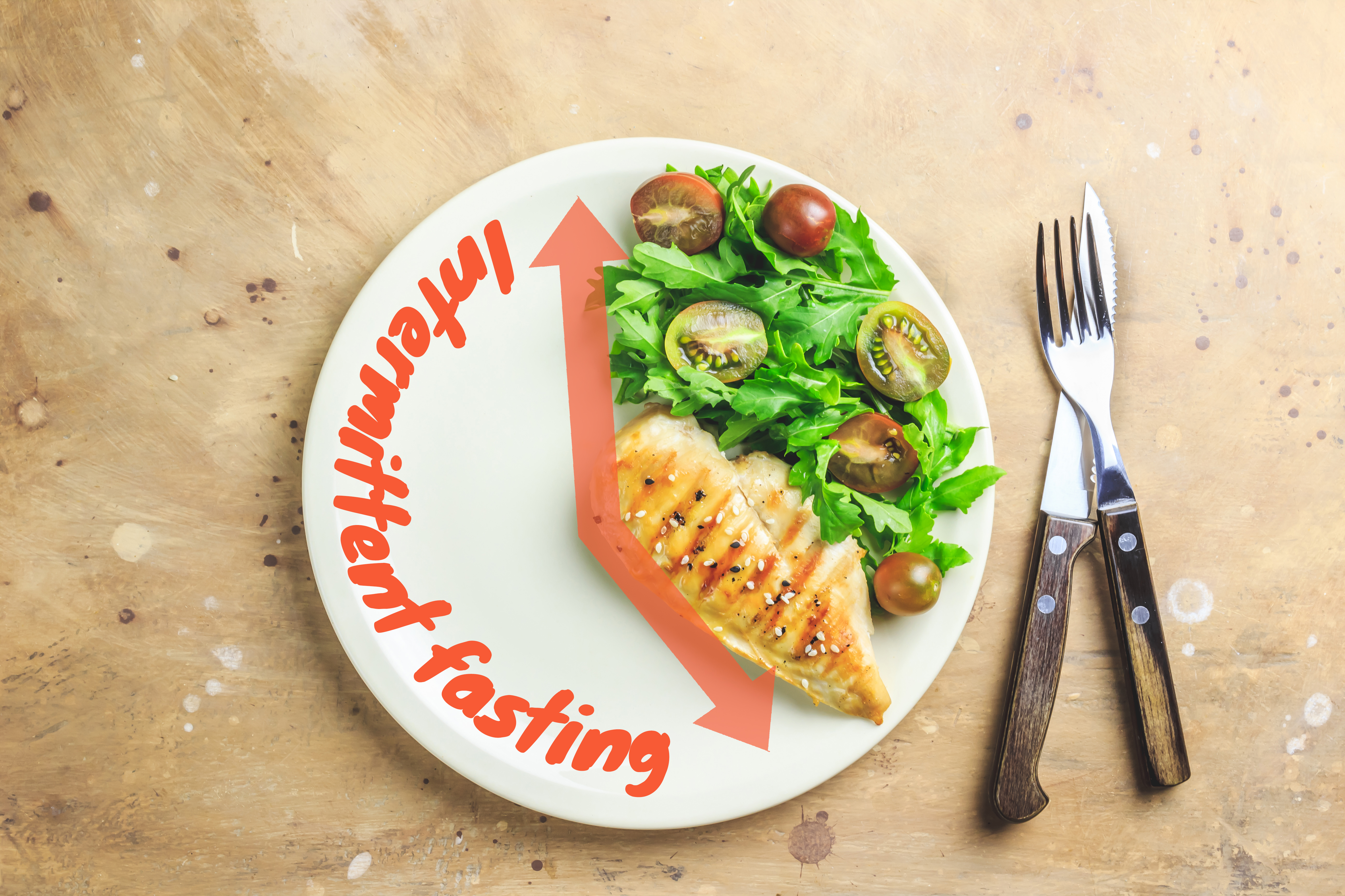 Intermittent fasting concept 
