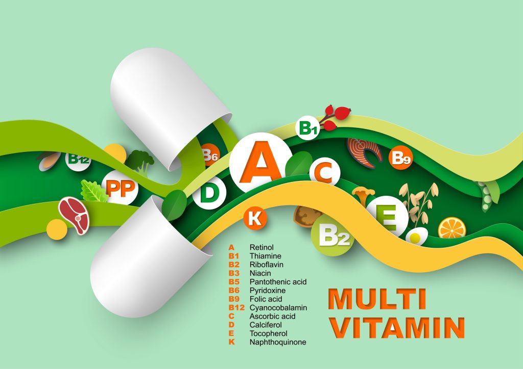 Multivitamin illustration