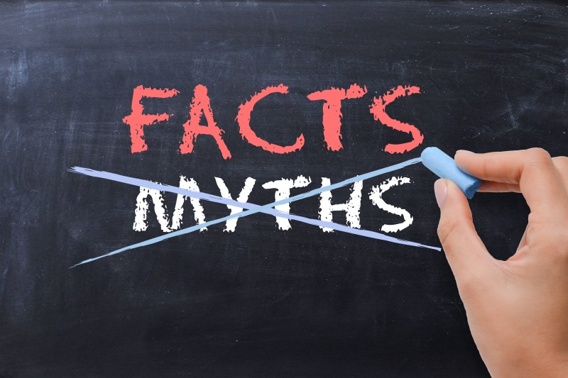 myths and facts concept