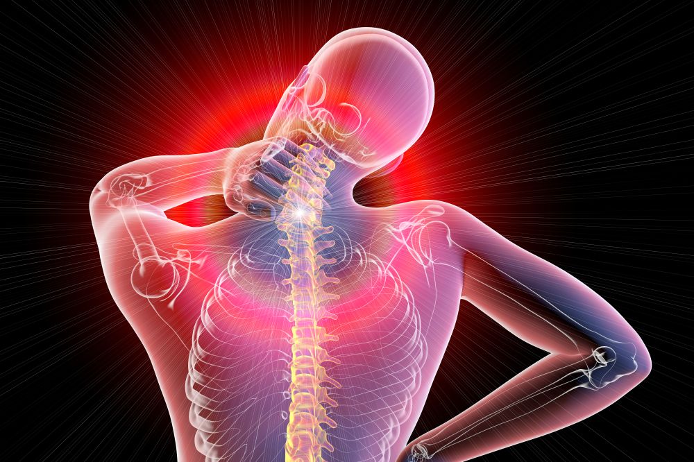Neck pain concept  