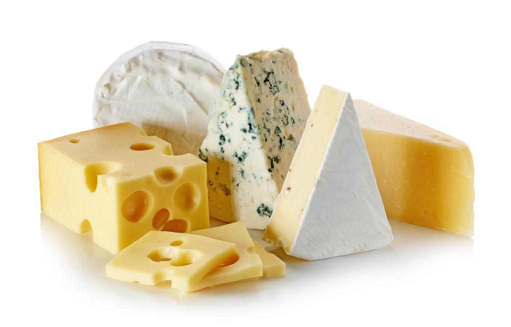 Variety of cheeses  
