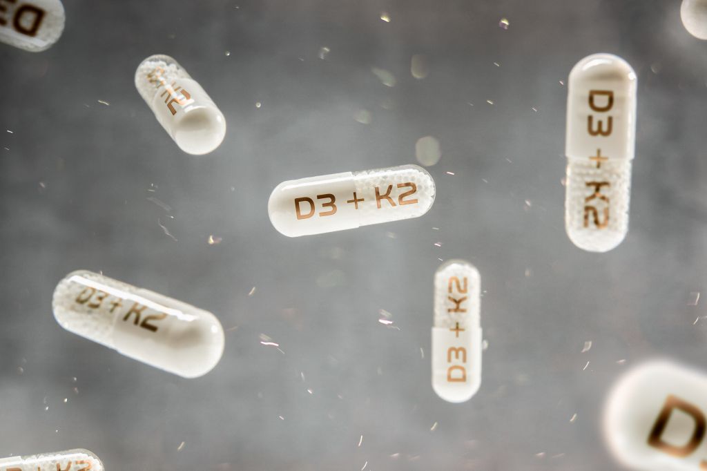 Vitamin D3 and K2 supplements
