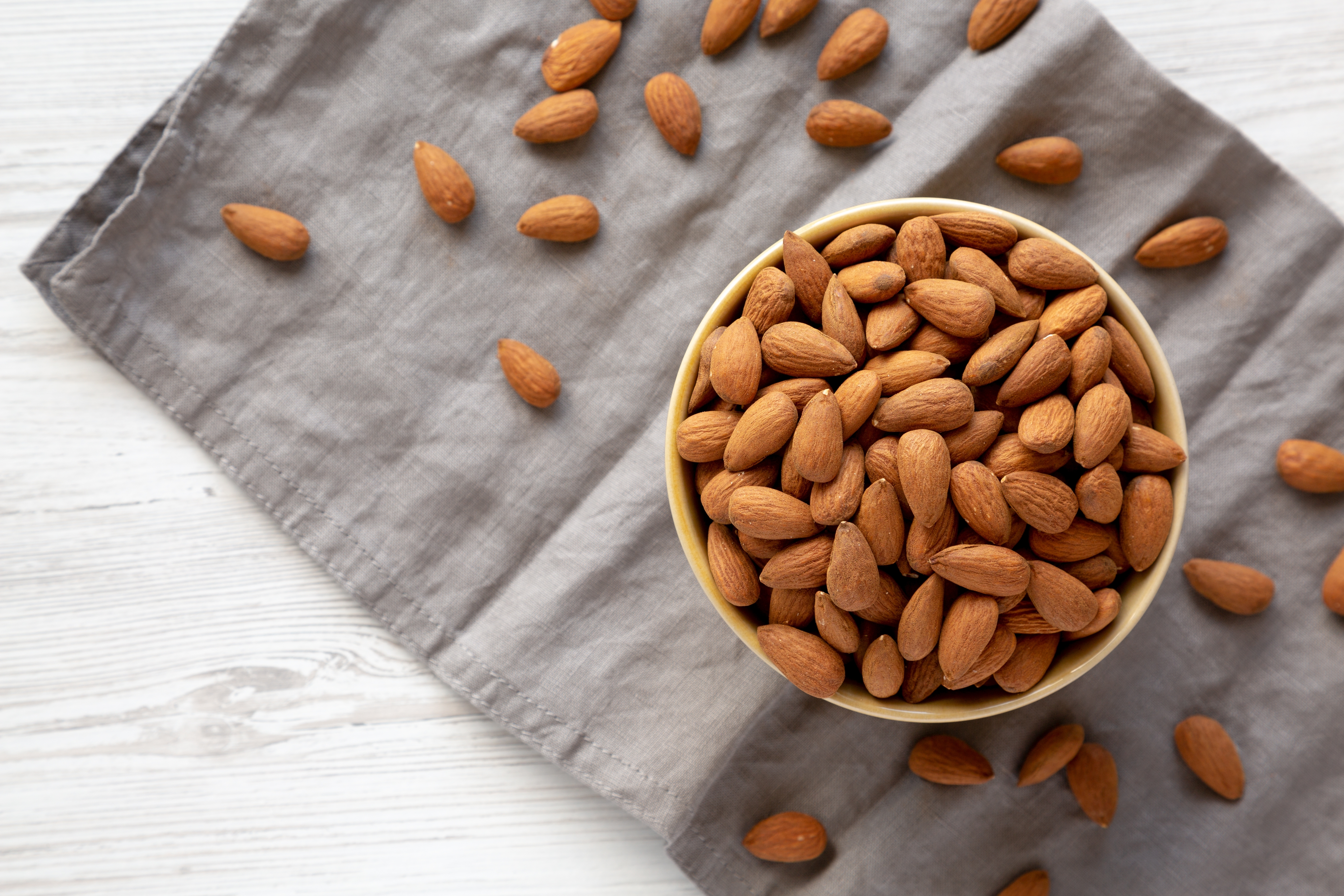 Bowl of almonds 