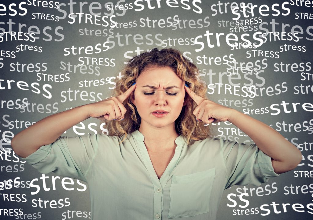 Stressed woman