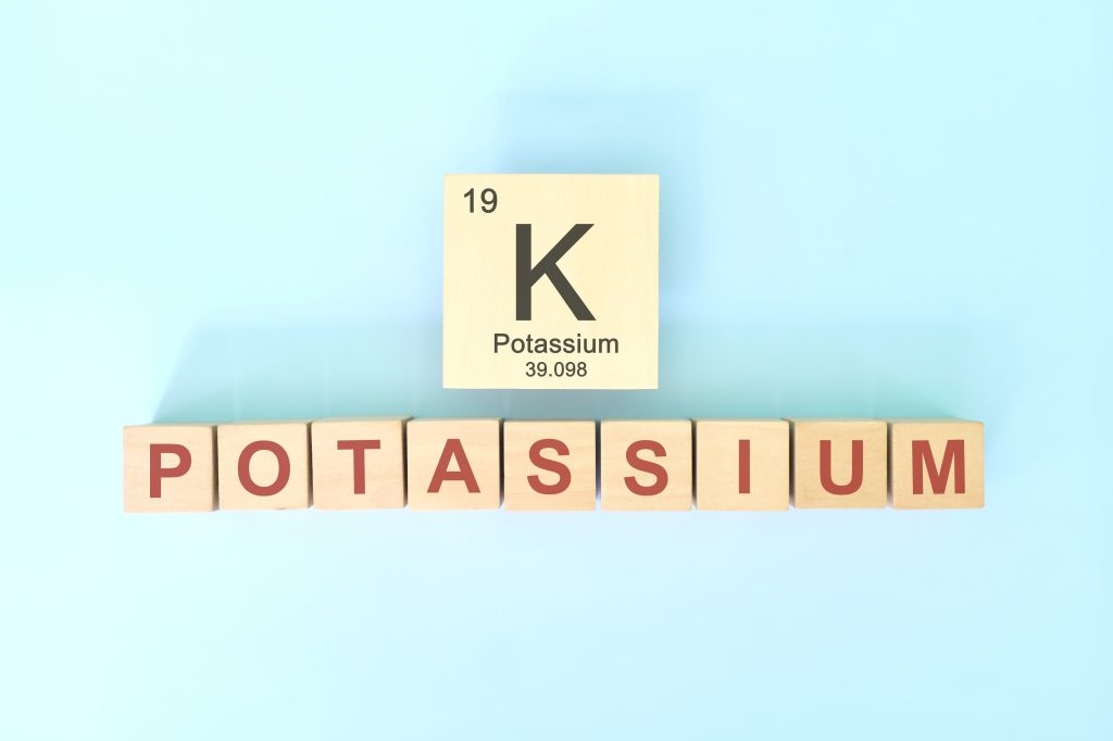 Potassium chemical element symbol 