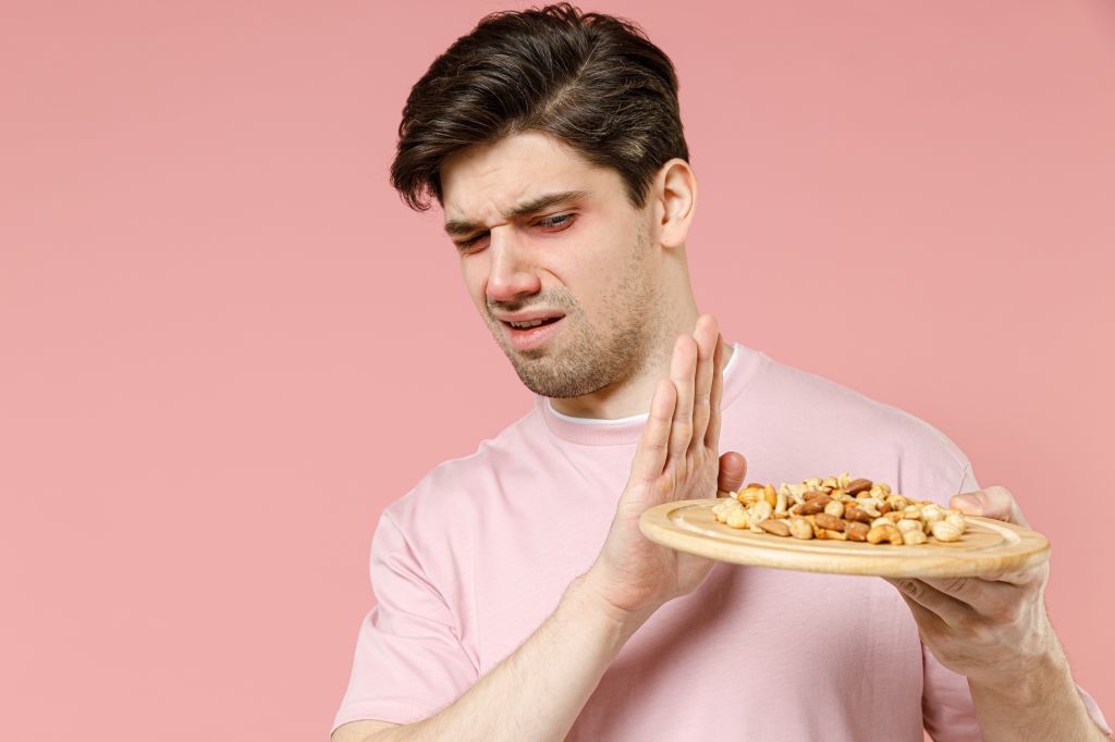 Man allergic to nuts