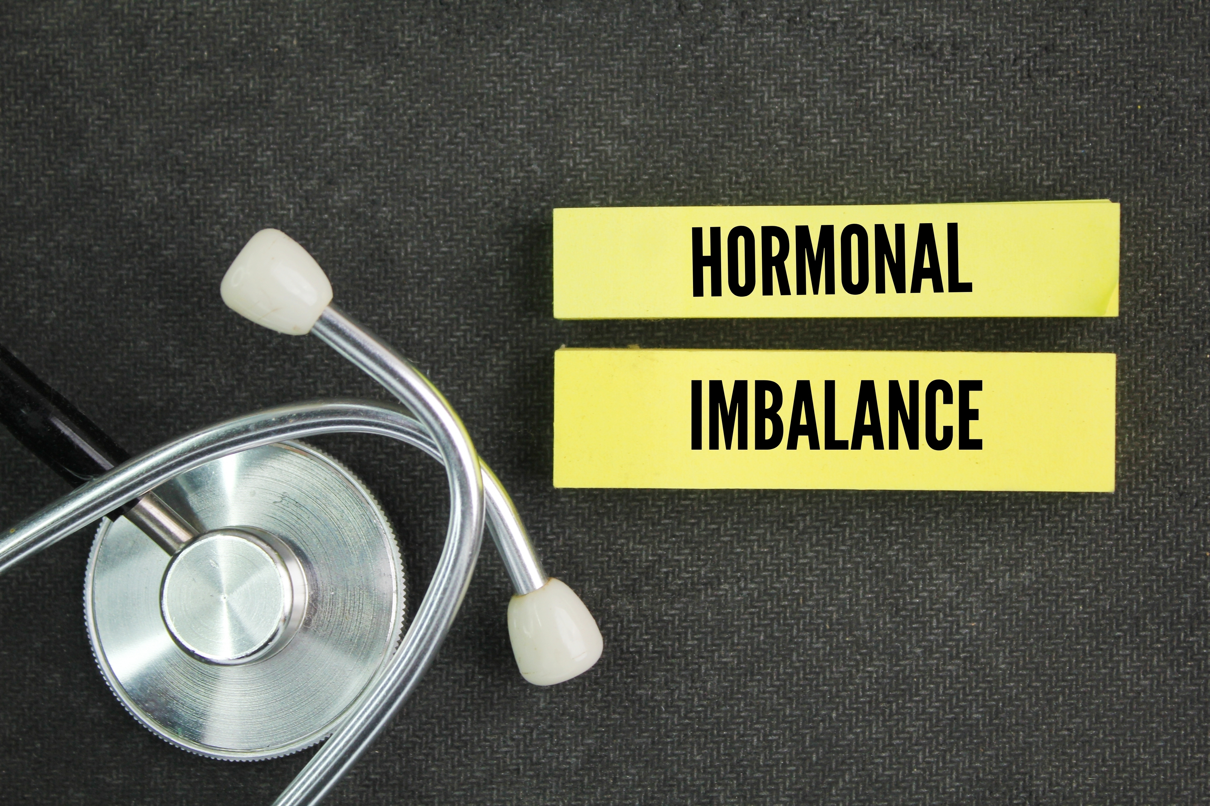 Hormonal imbalance concept