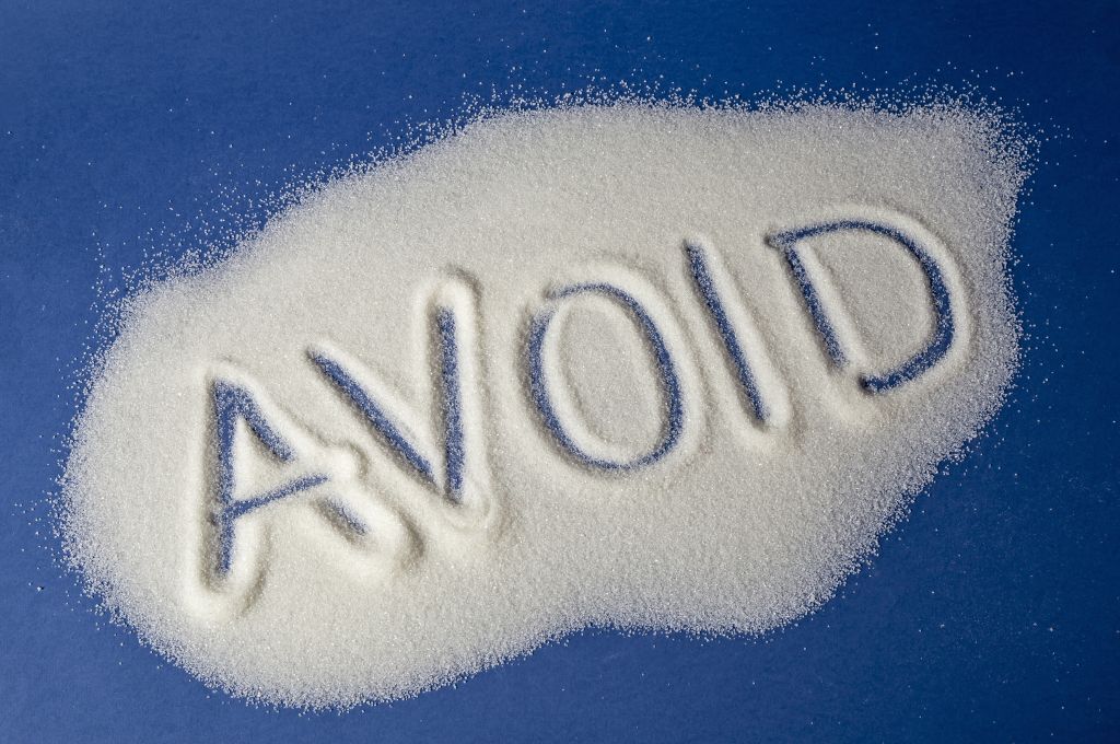 Avoid sugar concept  