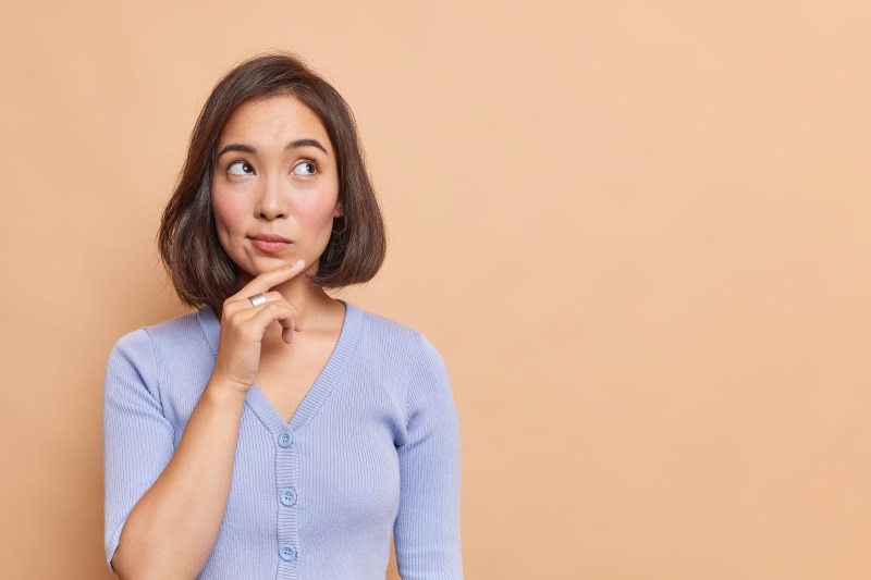 Thinking woman