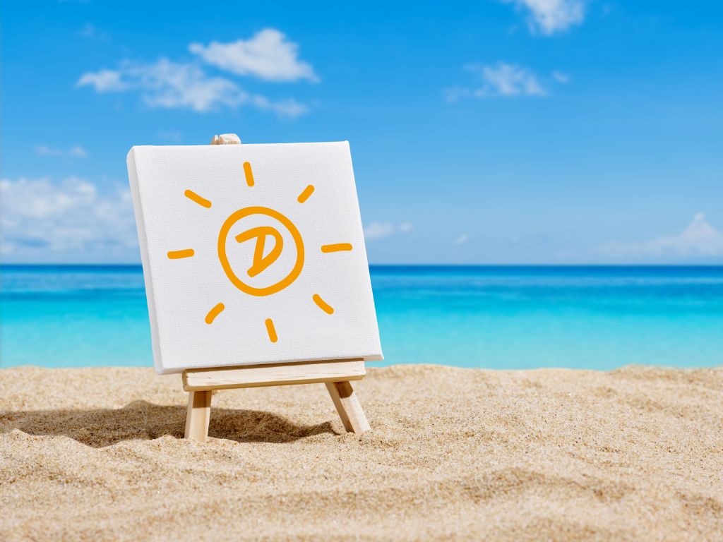 Vitamin D sun concept