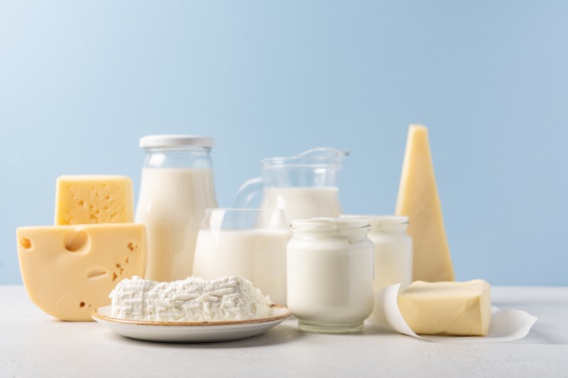 Various types of dairy