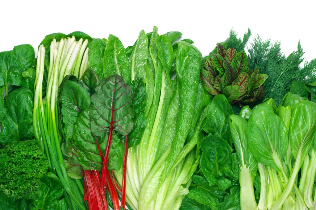 Green leafy vegetables 