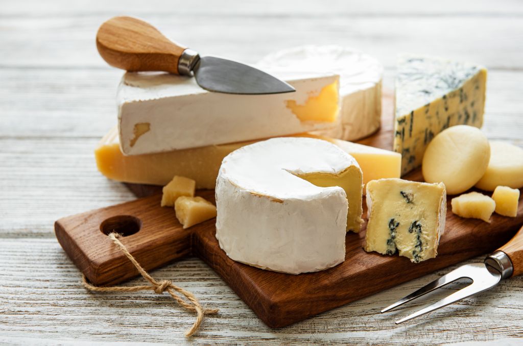 Cheese-filled charcuterie board