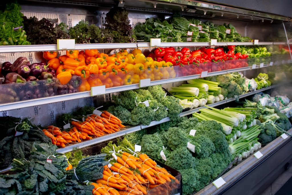 vegetable counter