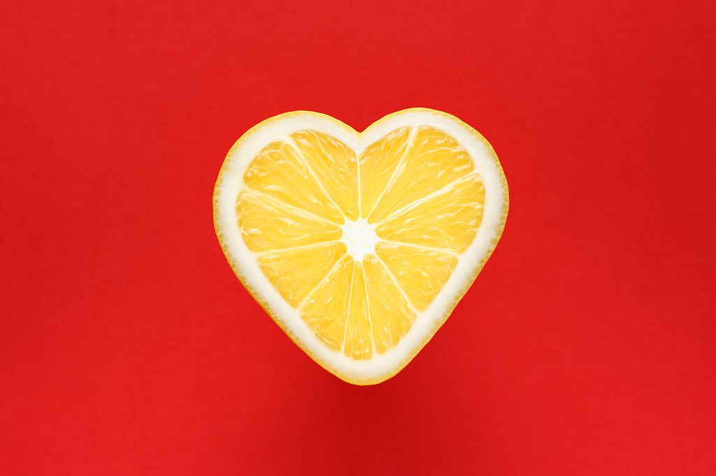 Heart-shaped lemon and Lemon Peel Benefits