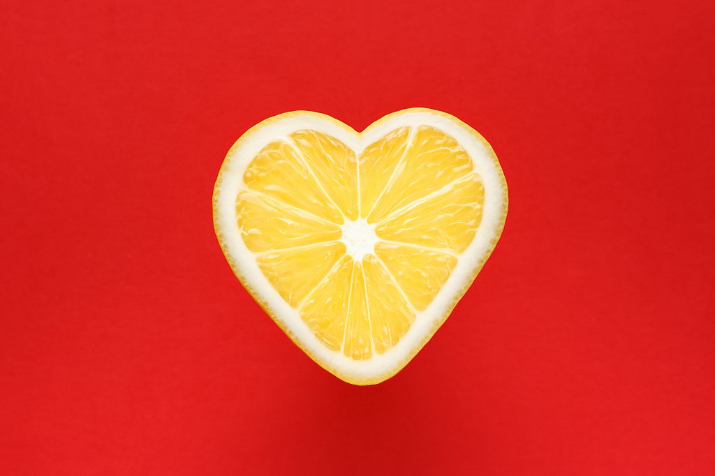 Heart-shaped lemon and Lemon Peel Benefits
