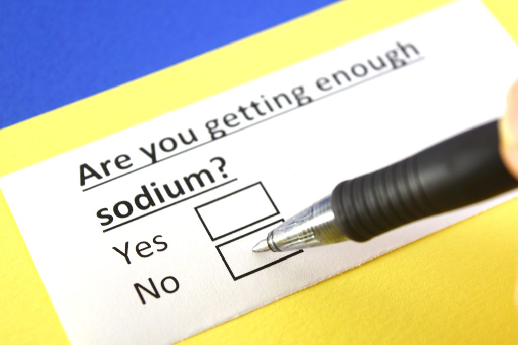 Sodium intake questionnaire 