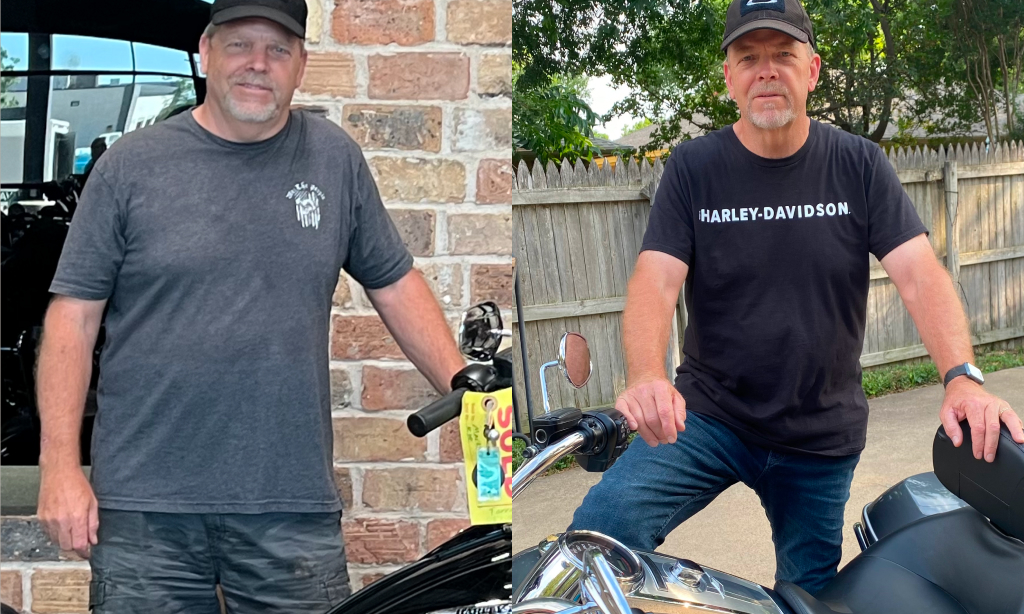Before and after image of Mark Whatley