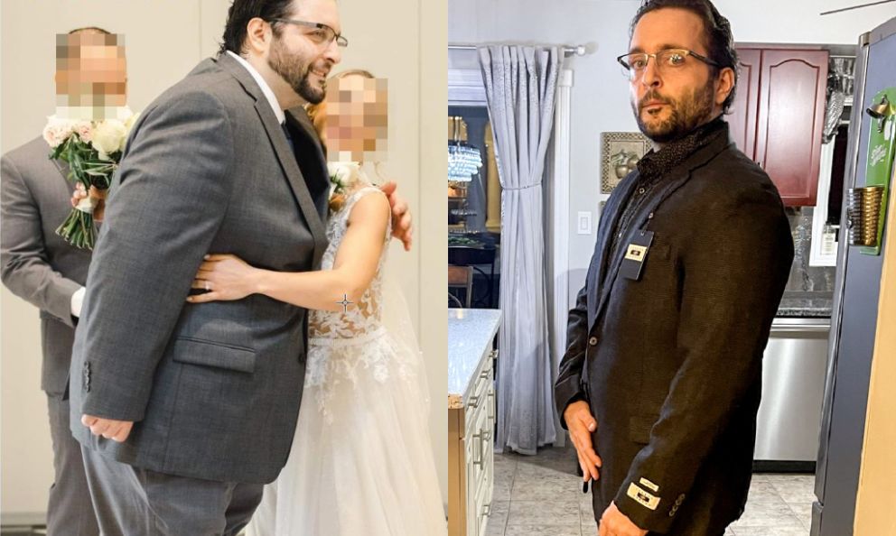 Before and after image of Jonathan Cerrato