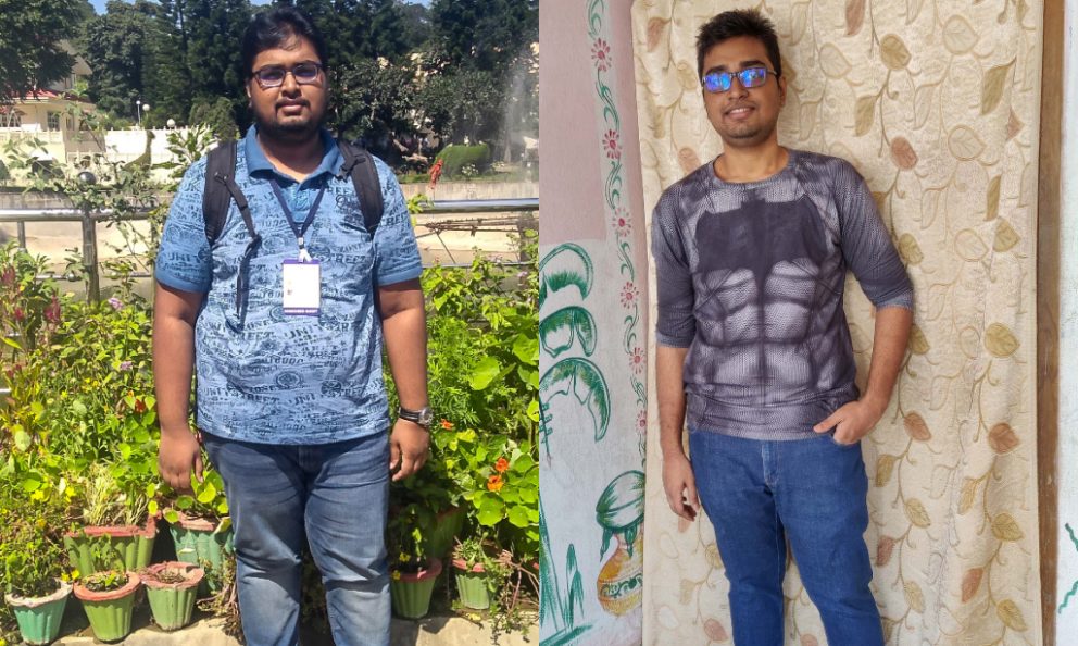 Before and after image of Gupteswar.