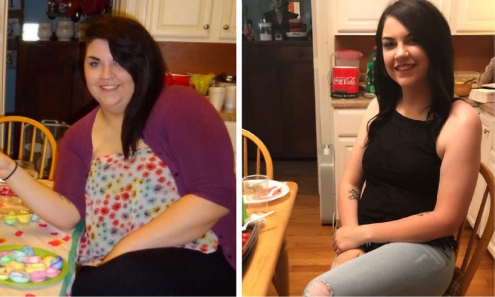 Before and after image of Hannah Piehl