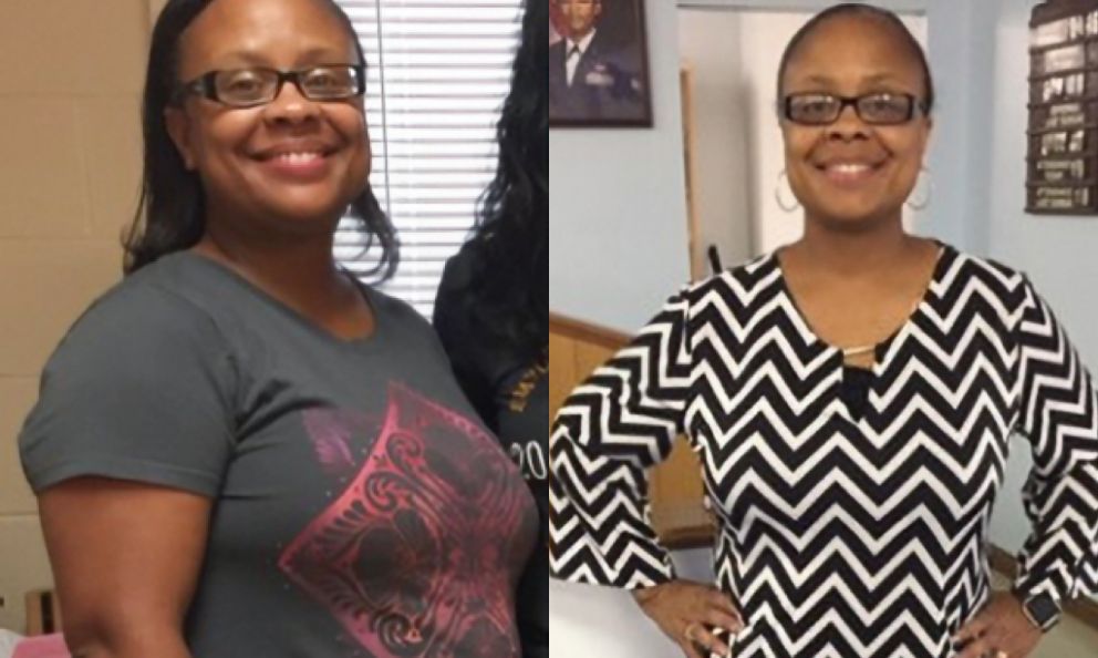 Before and after image of Steffanie Bradley