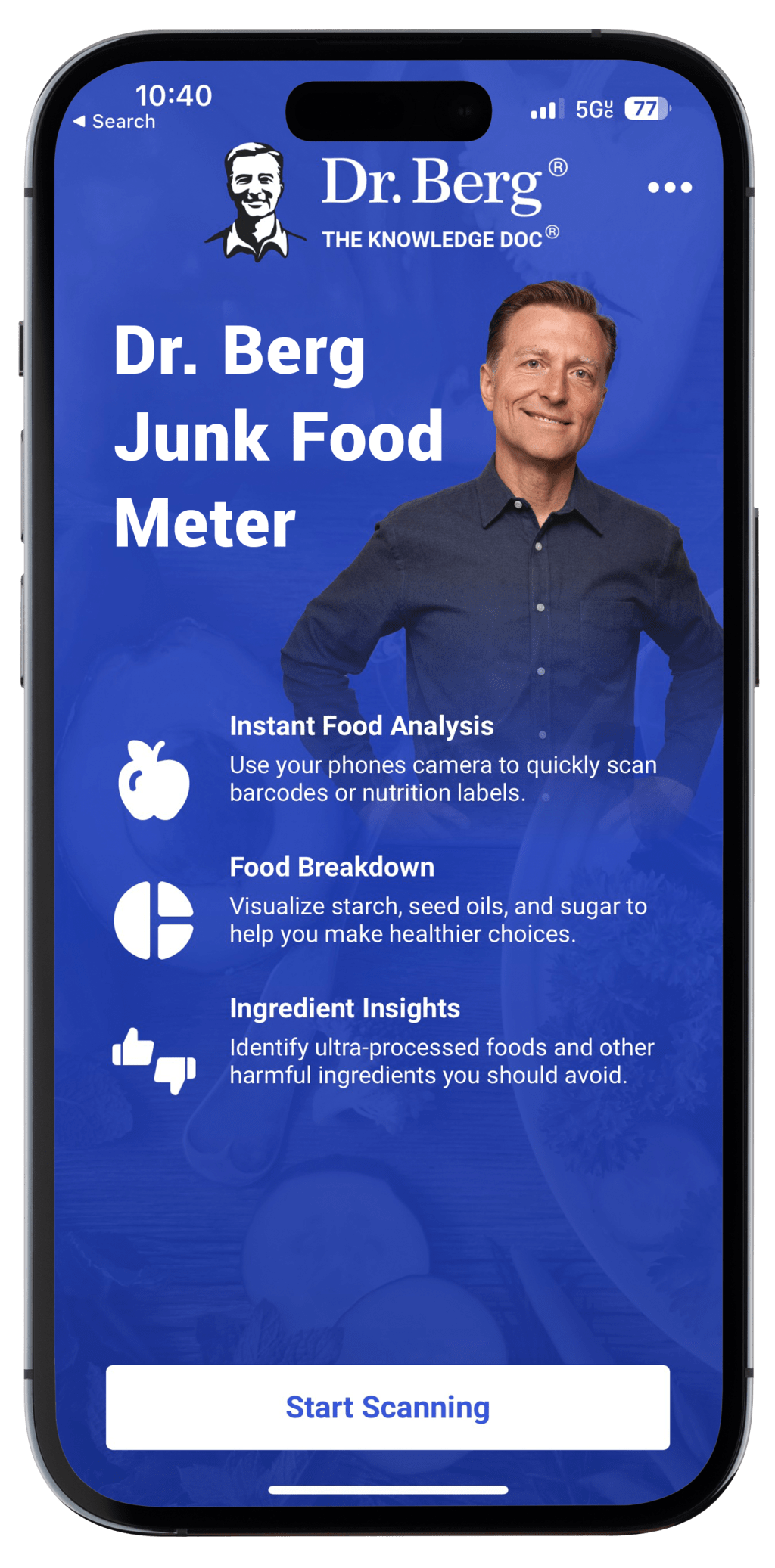 Dr. Berg Junk Food Meter