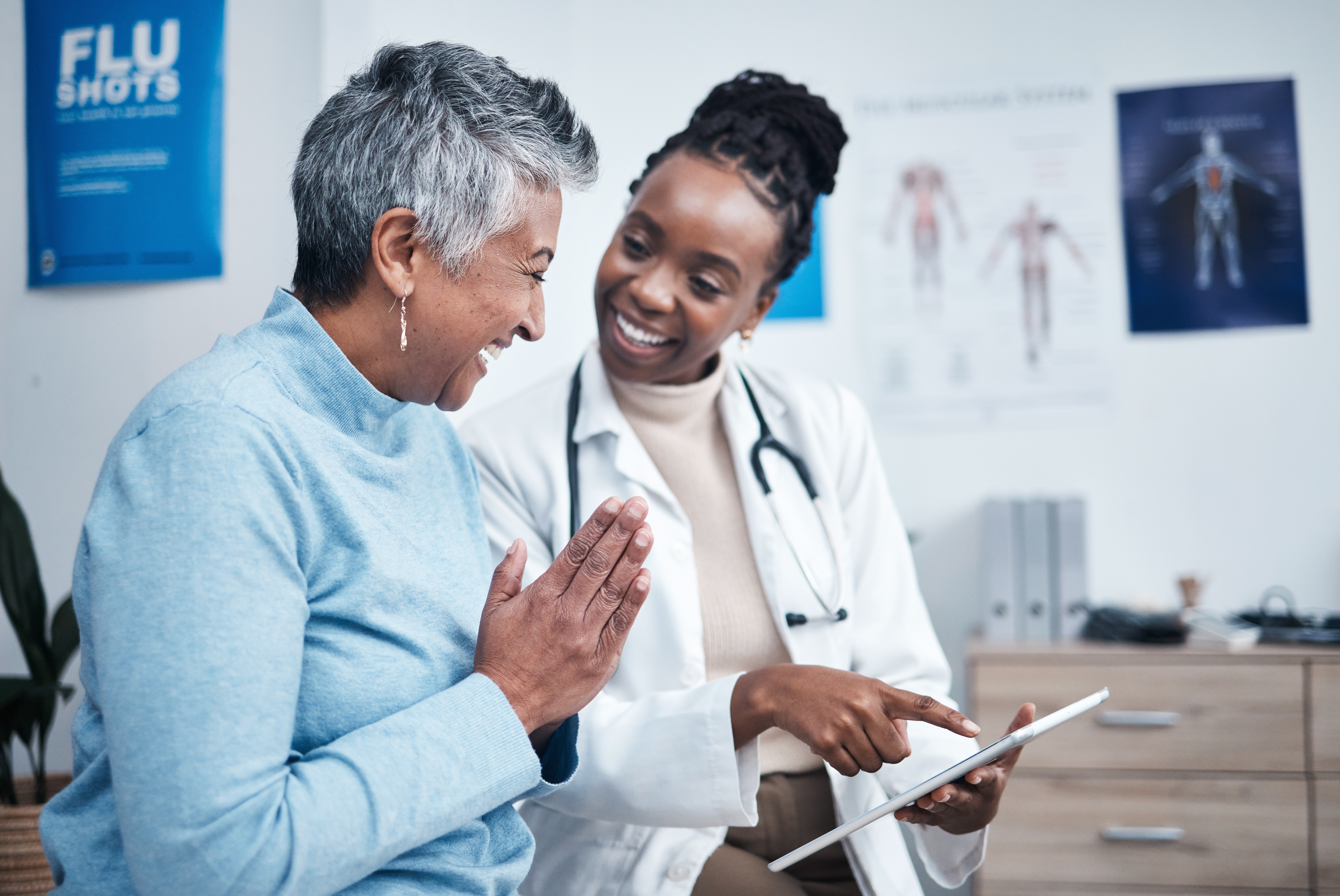 Woman consulting a doctor 