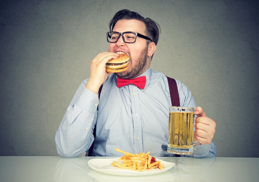 Unhealthy diet concept
