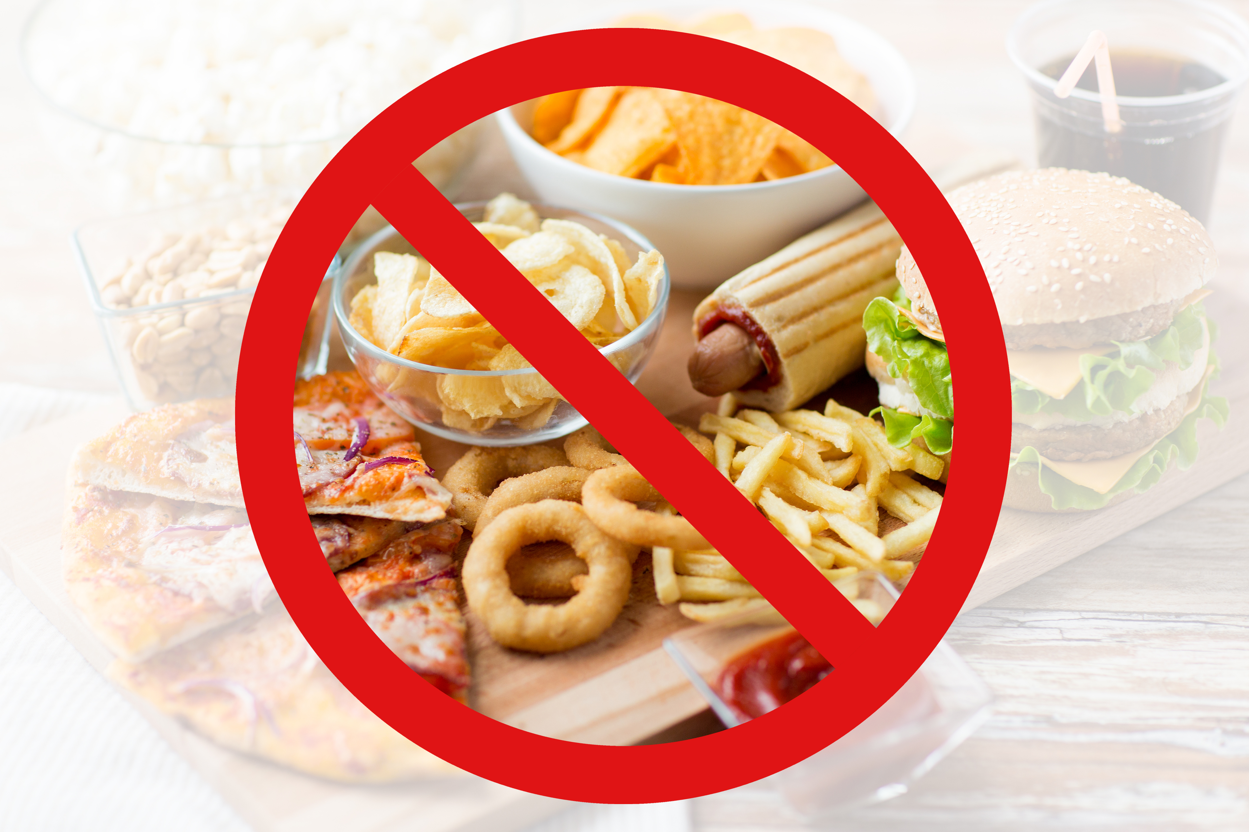 No to junk foods   
