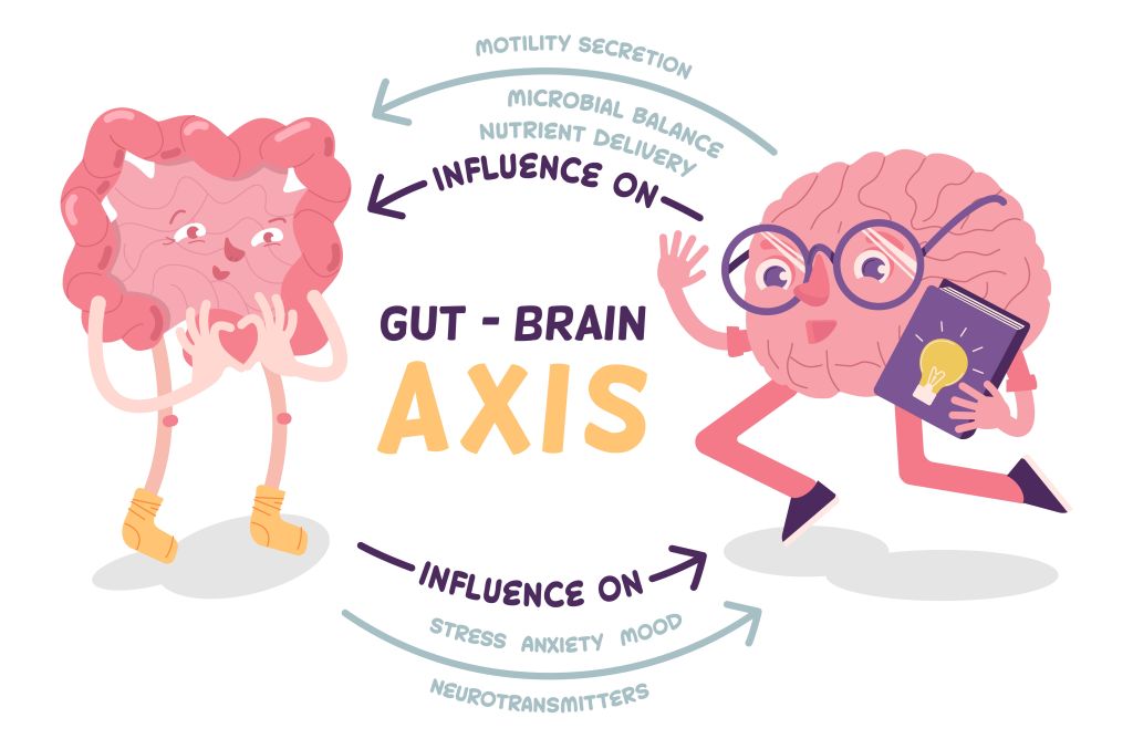 Gut-Brain Axis Landscape Poster
