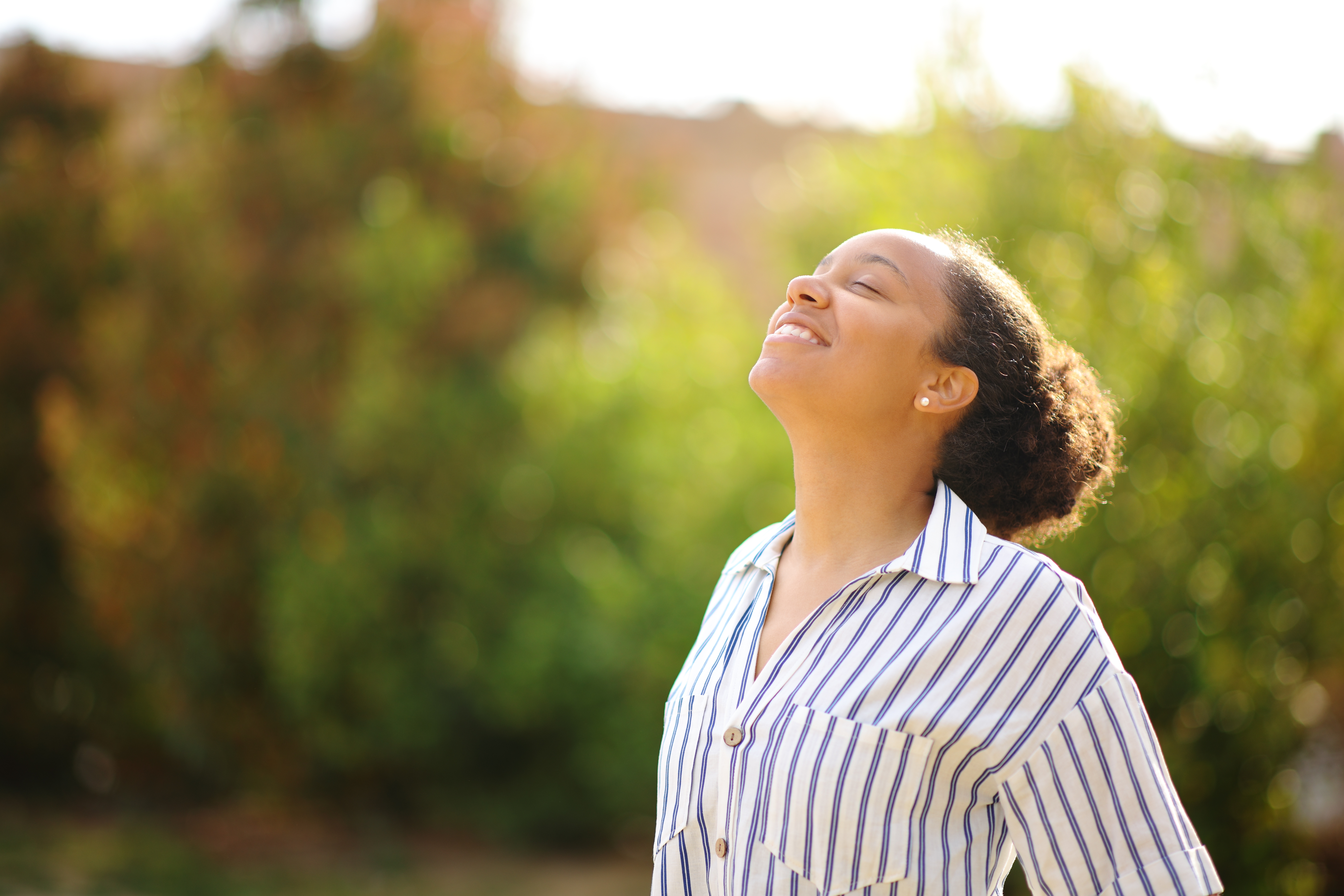 Happy women in nature