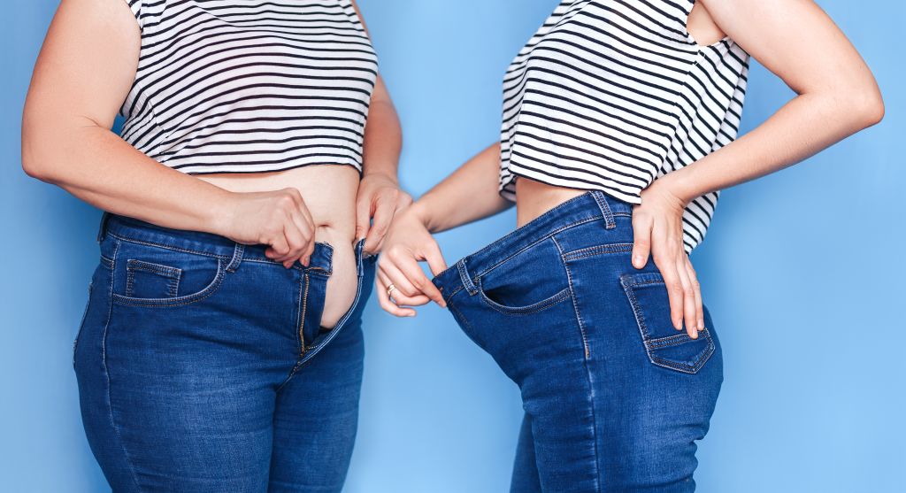Before and after fat burning